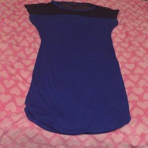Blue an black dress